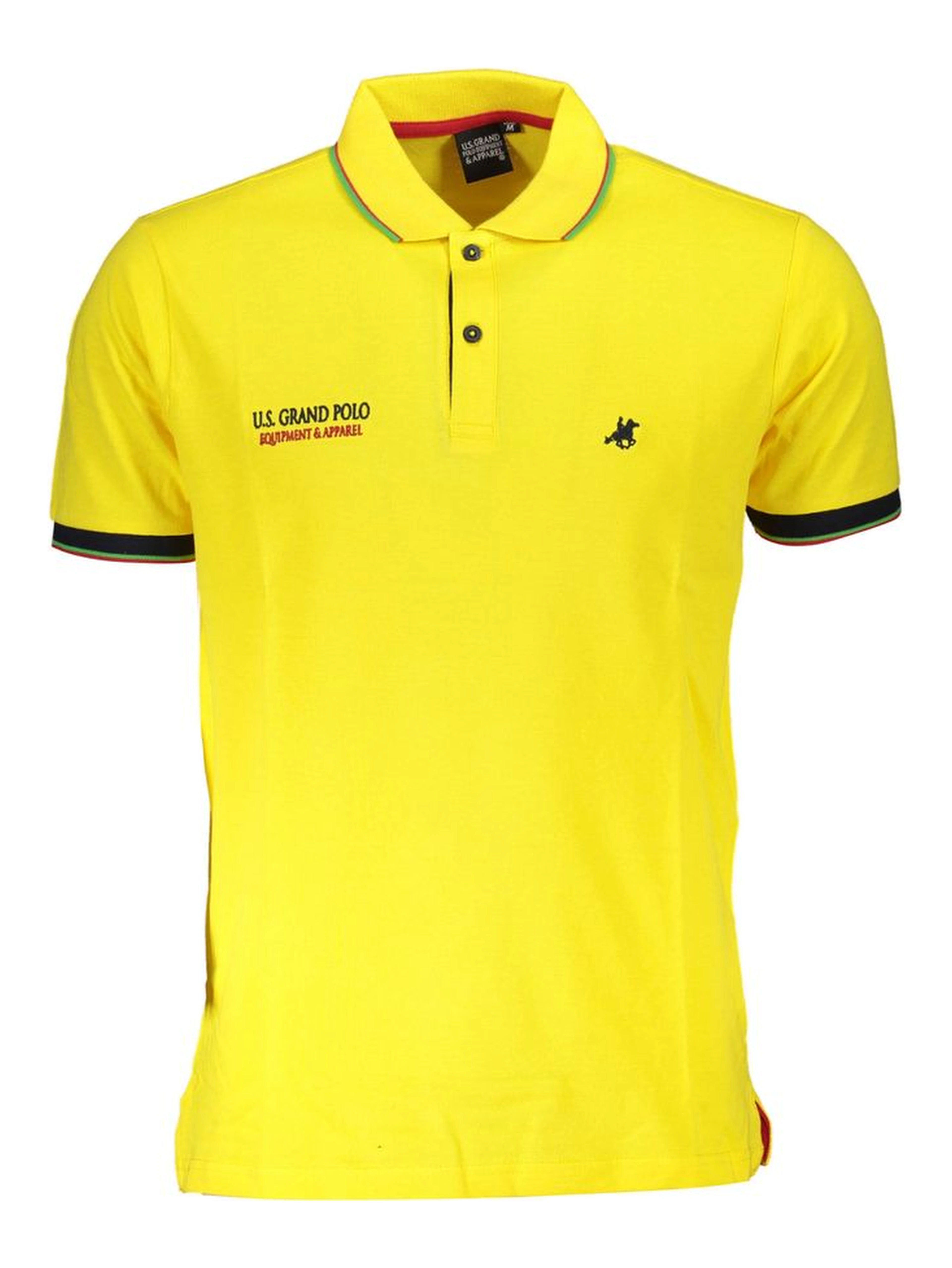 Yellow Cotton Men's Polo Shirt