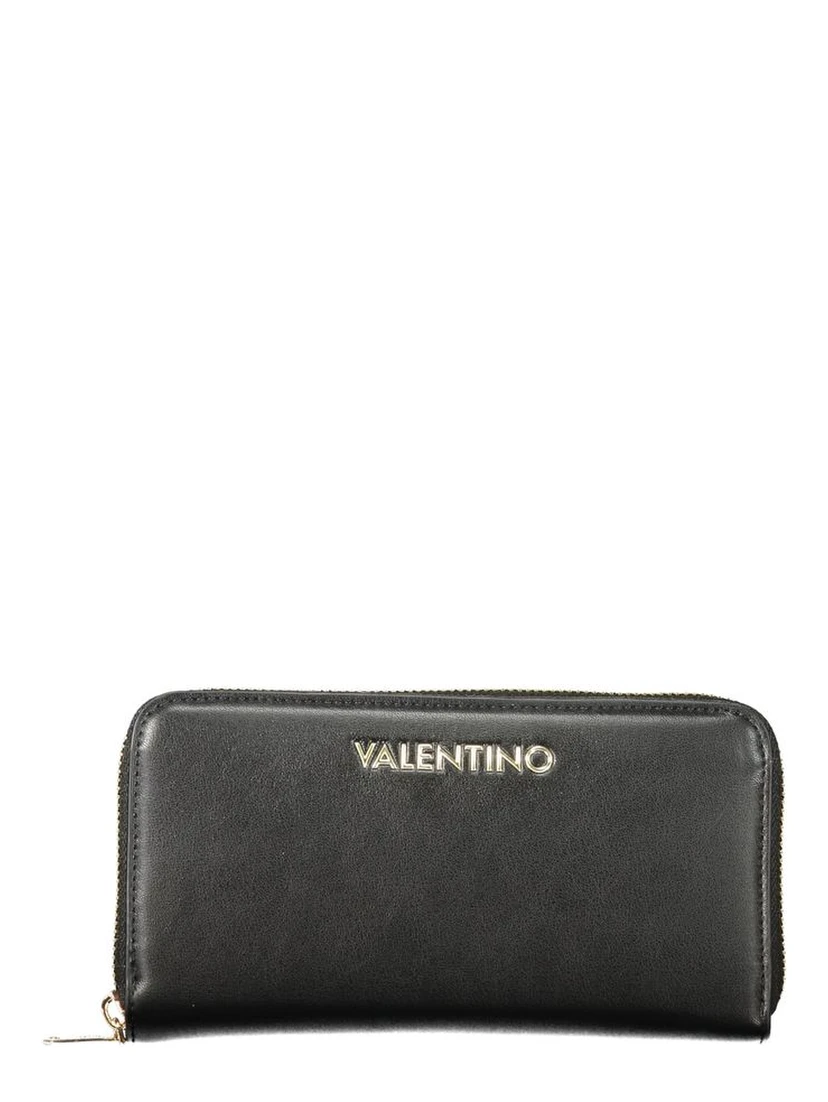Black Polyurethane Women's Wallet