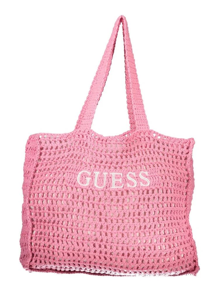 Pink Cotton Women's Shoulder Bag
