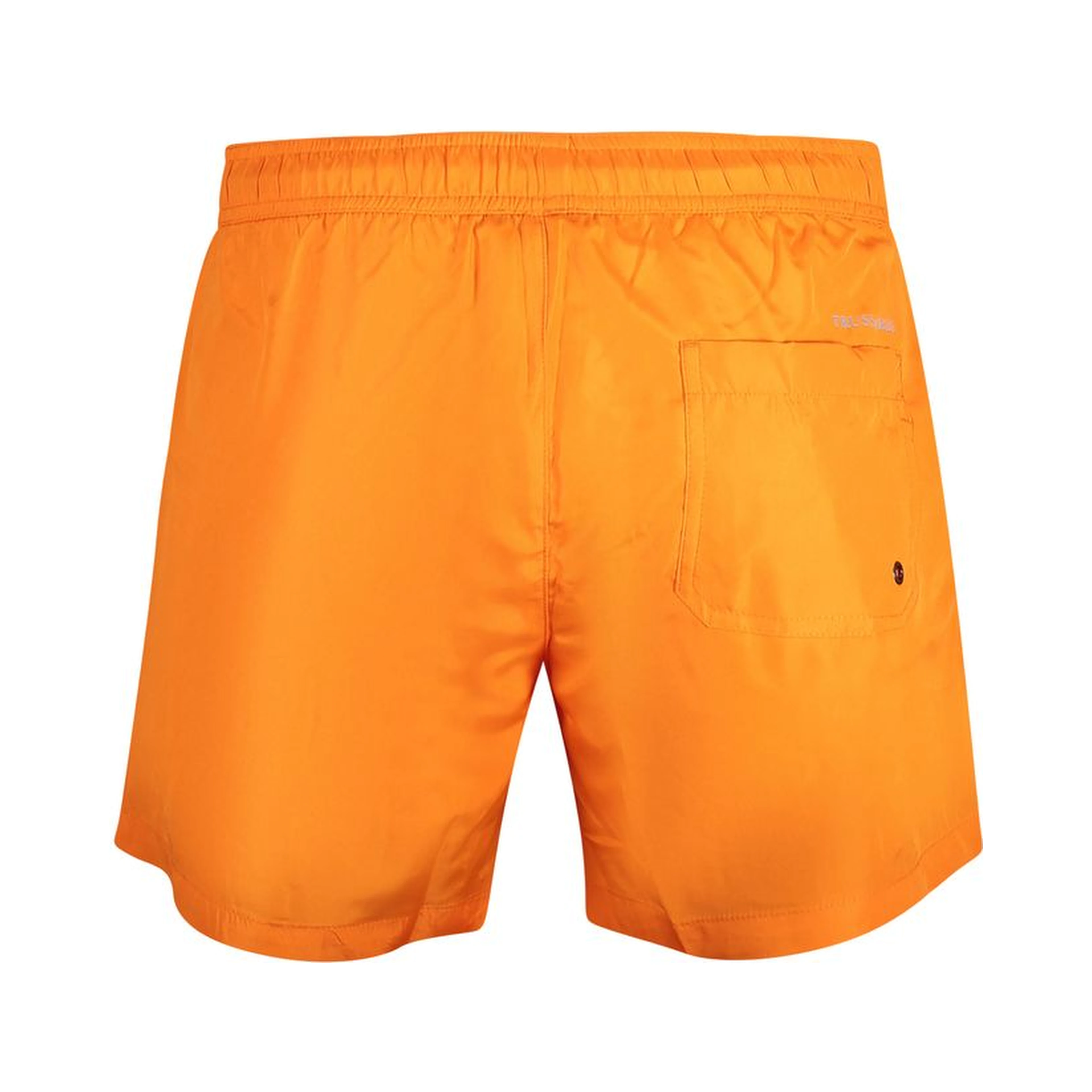 Orange Polyester Swim Shorts