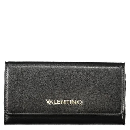 Black Polyurethane Women's Wallet