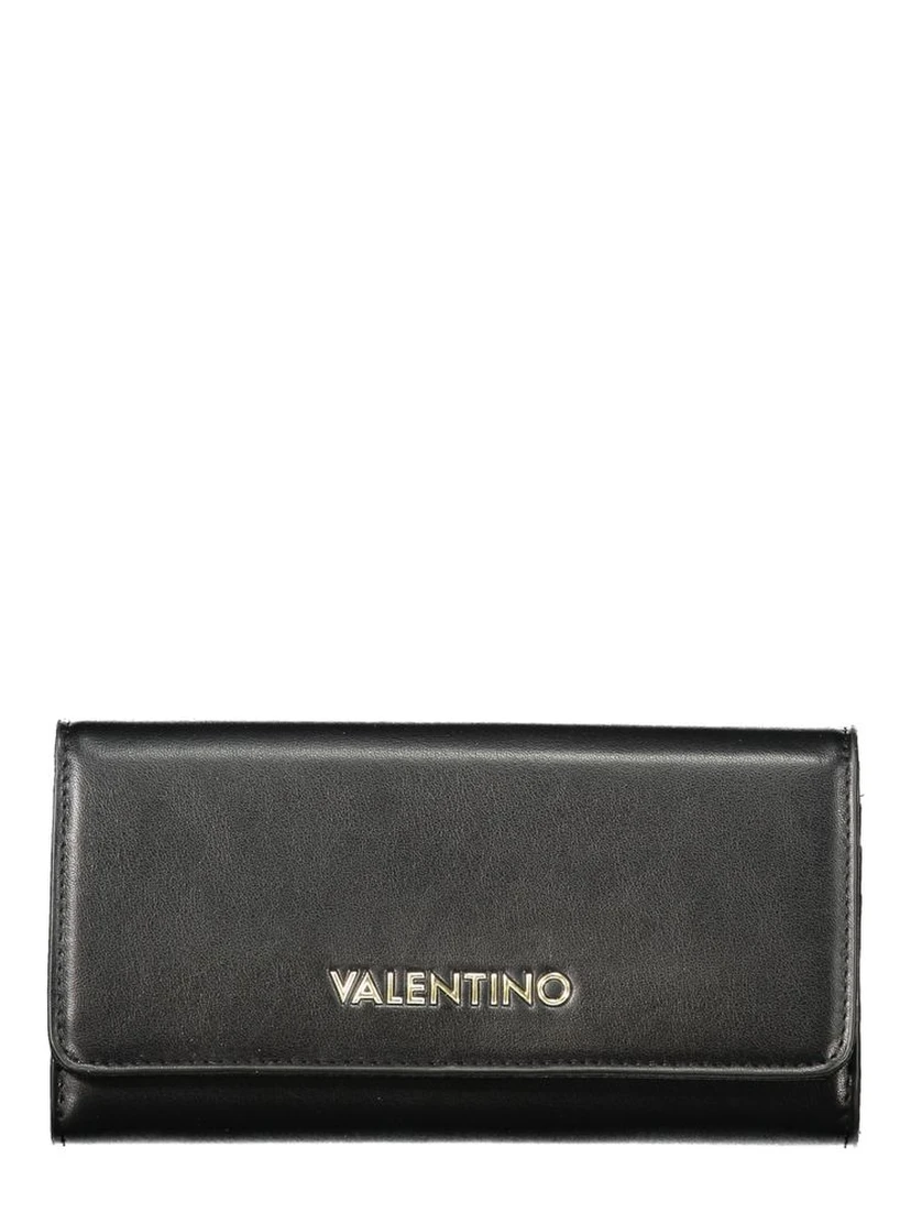 Black Polyurethane Women's Wallet