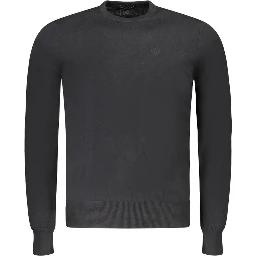 Black Fabric Men's Sweater