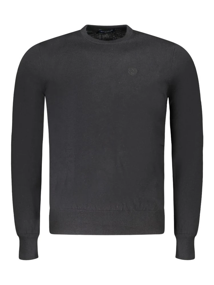 Black Fabric Men's Sweater