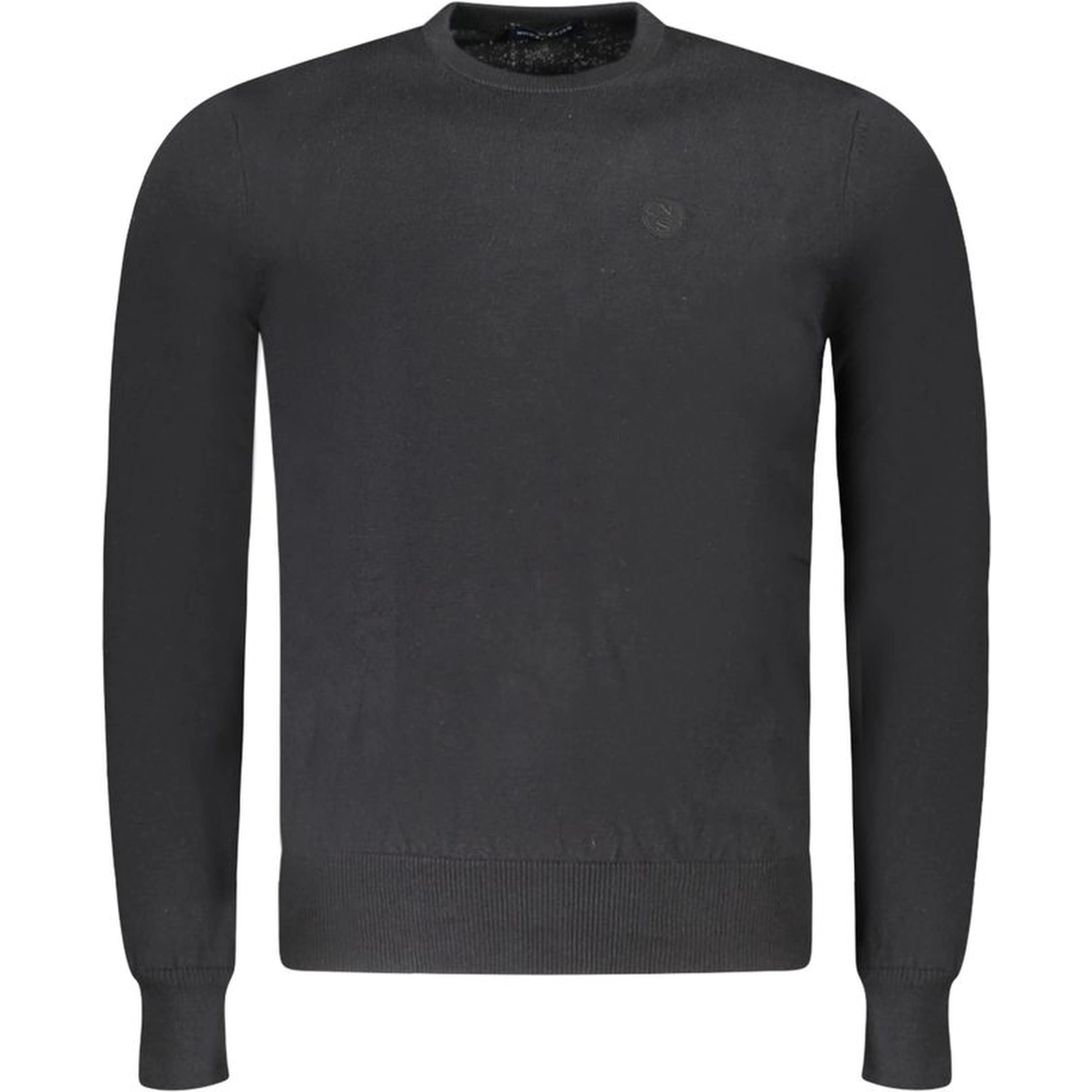 Black Fabric Men's Sweater
