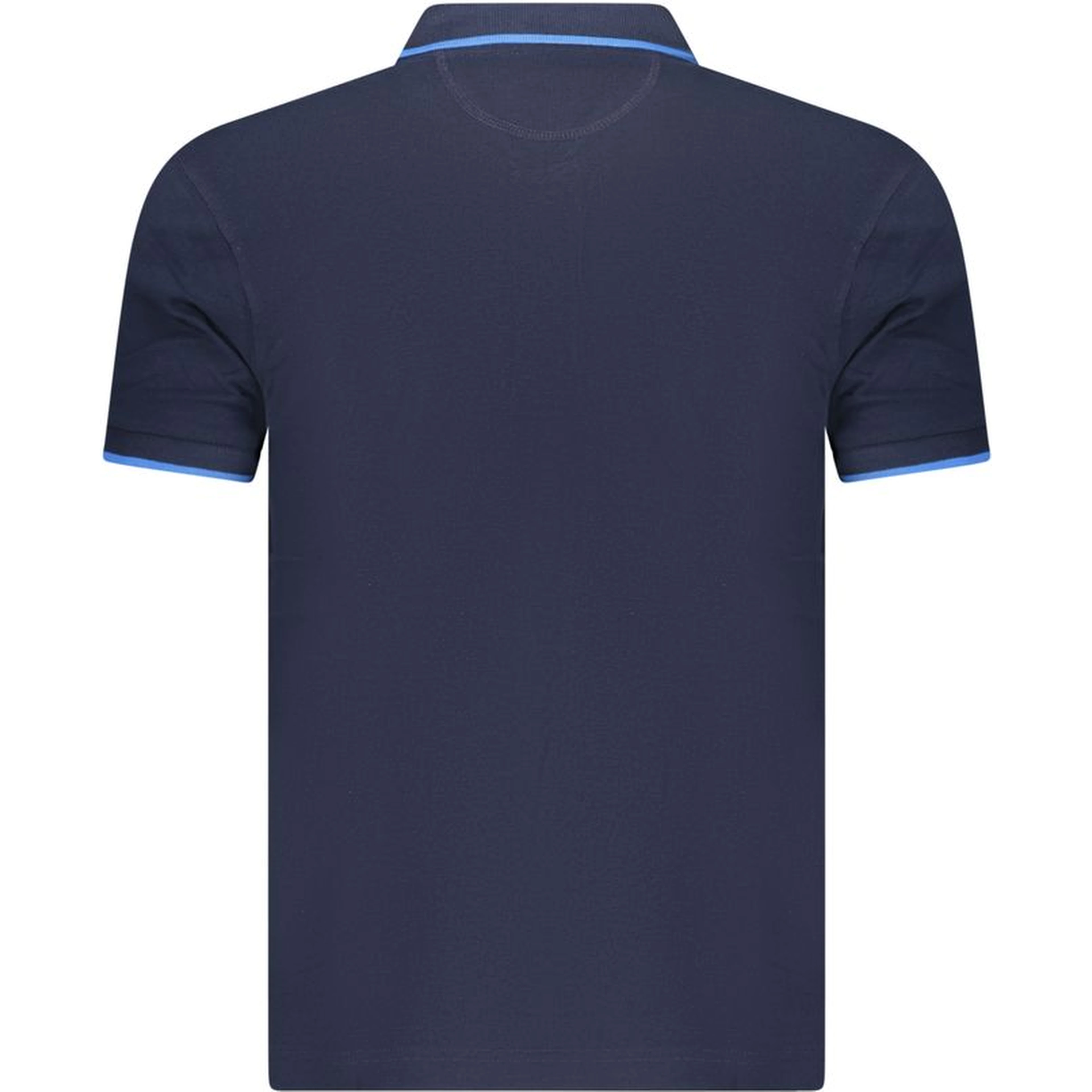 Blue Cotton Men's Polo Shirt