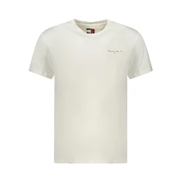 White Cotton Men's T-Shirt