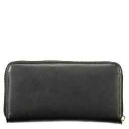 Black Polyurethane Women's Wallet