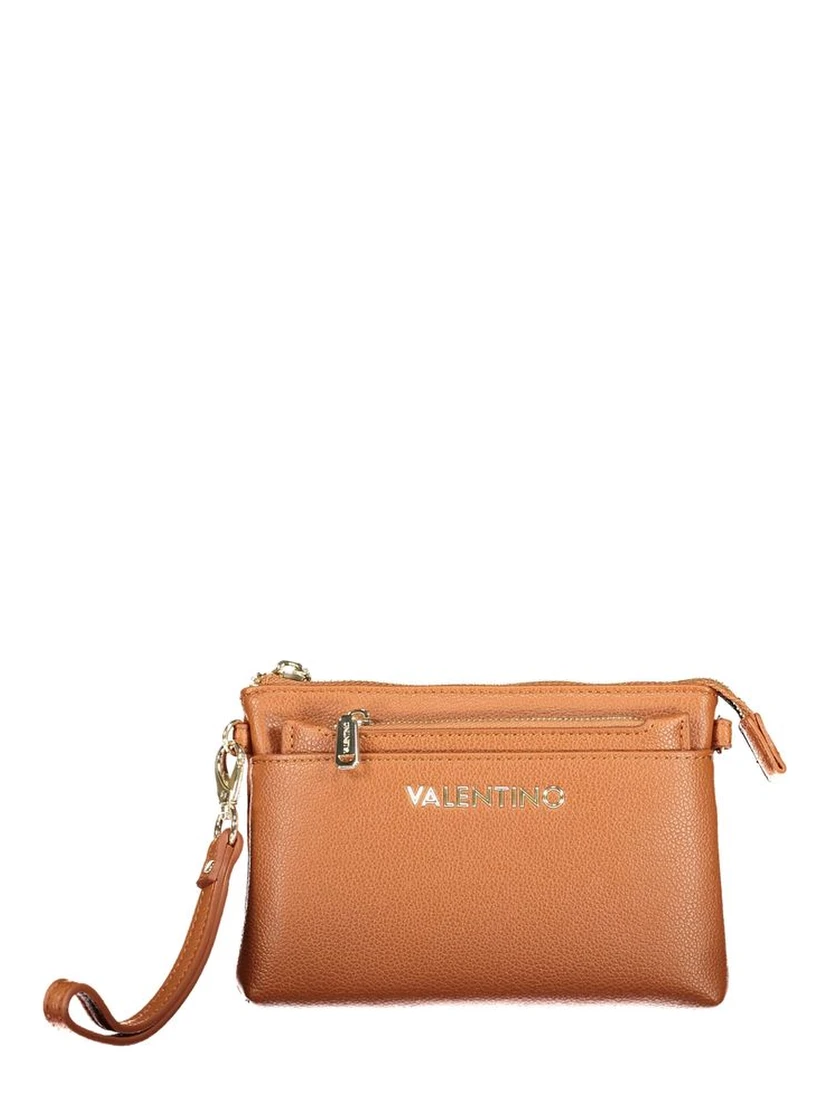 Brown Polyurethane Women's Wallet