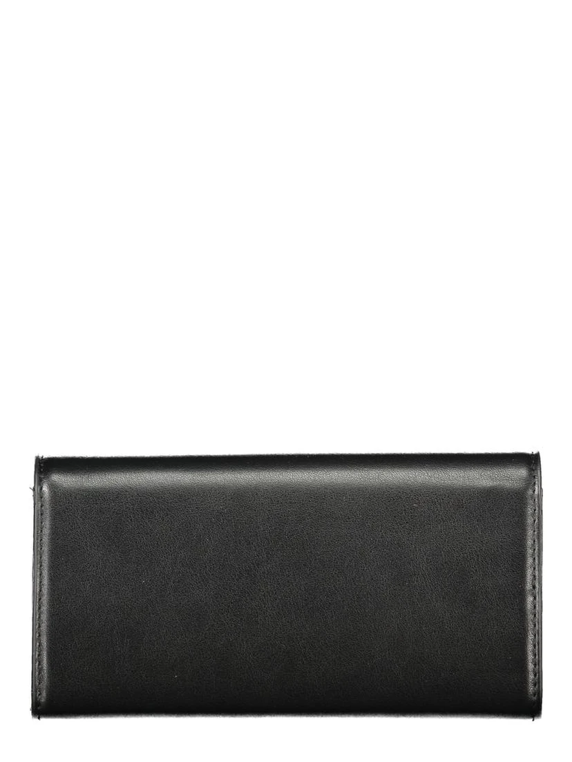 Black Polyurethane Women's Wallet