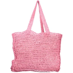 Pink Cotton Women's Shoulder Bag