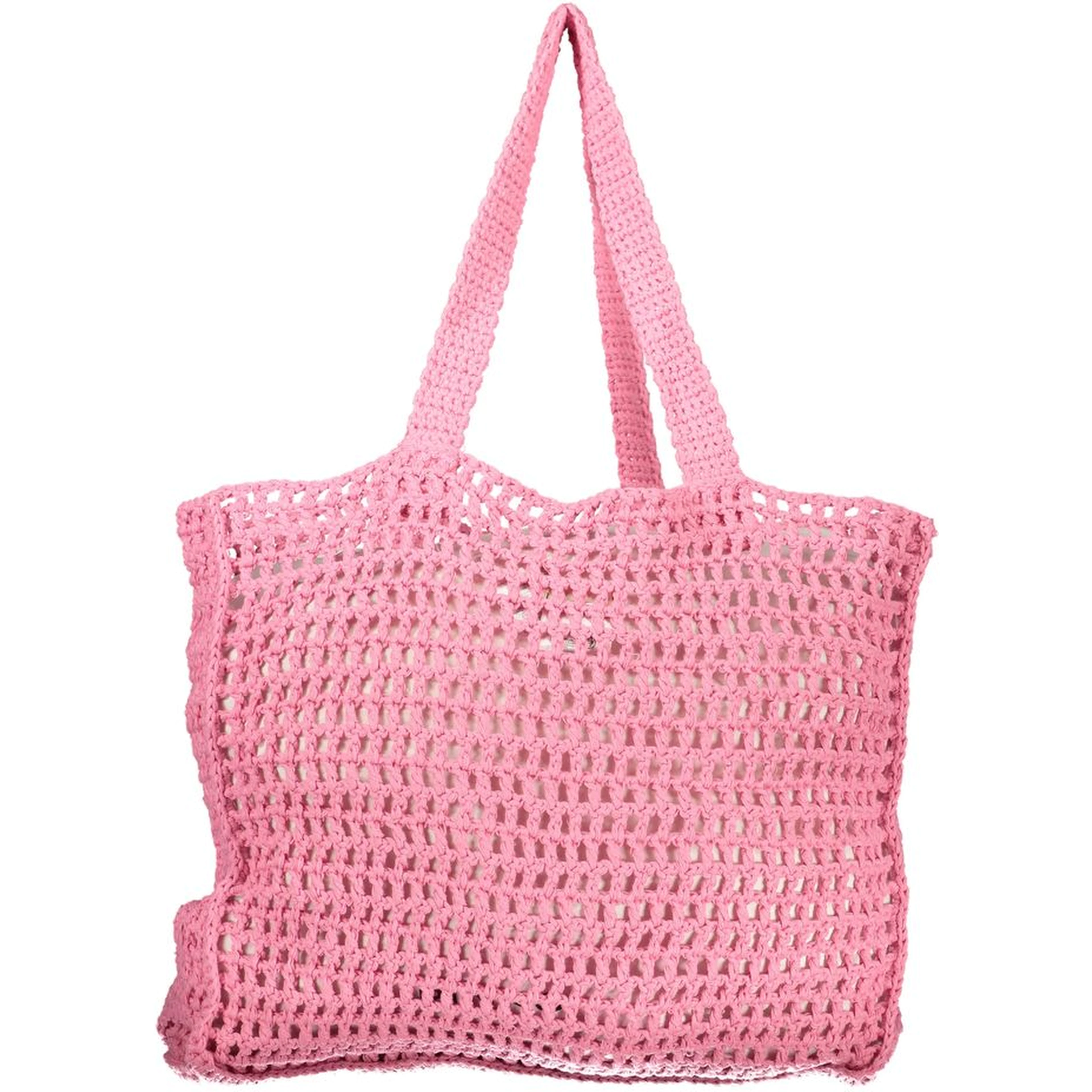 Pink Cotton Women's Shoulder Bag