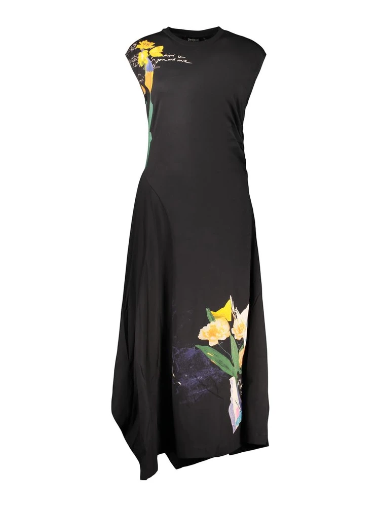 Black Cotton Women's Dress
