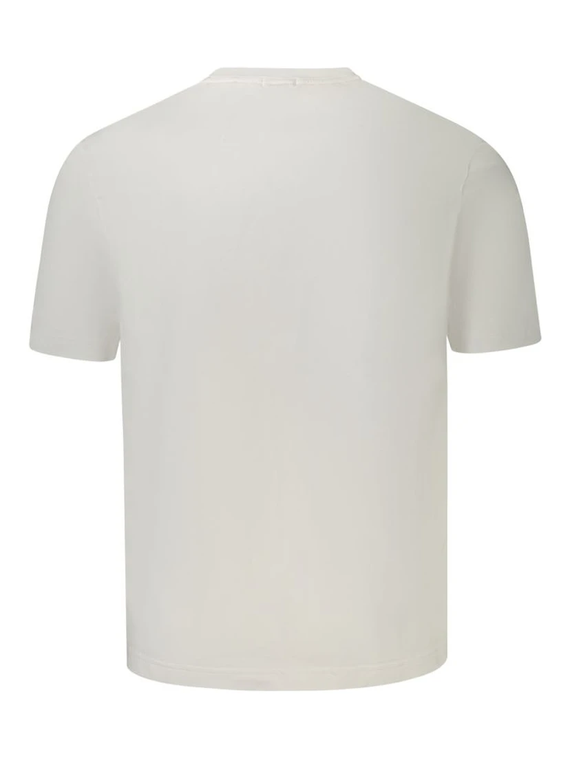 White Cotton Men's T-Shirt
