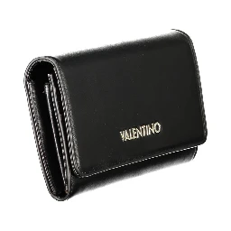 Black Polyurethane Women's Wallet