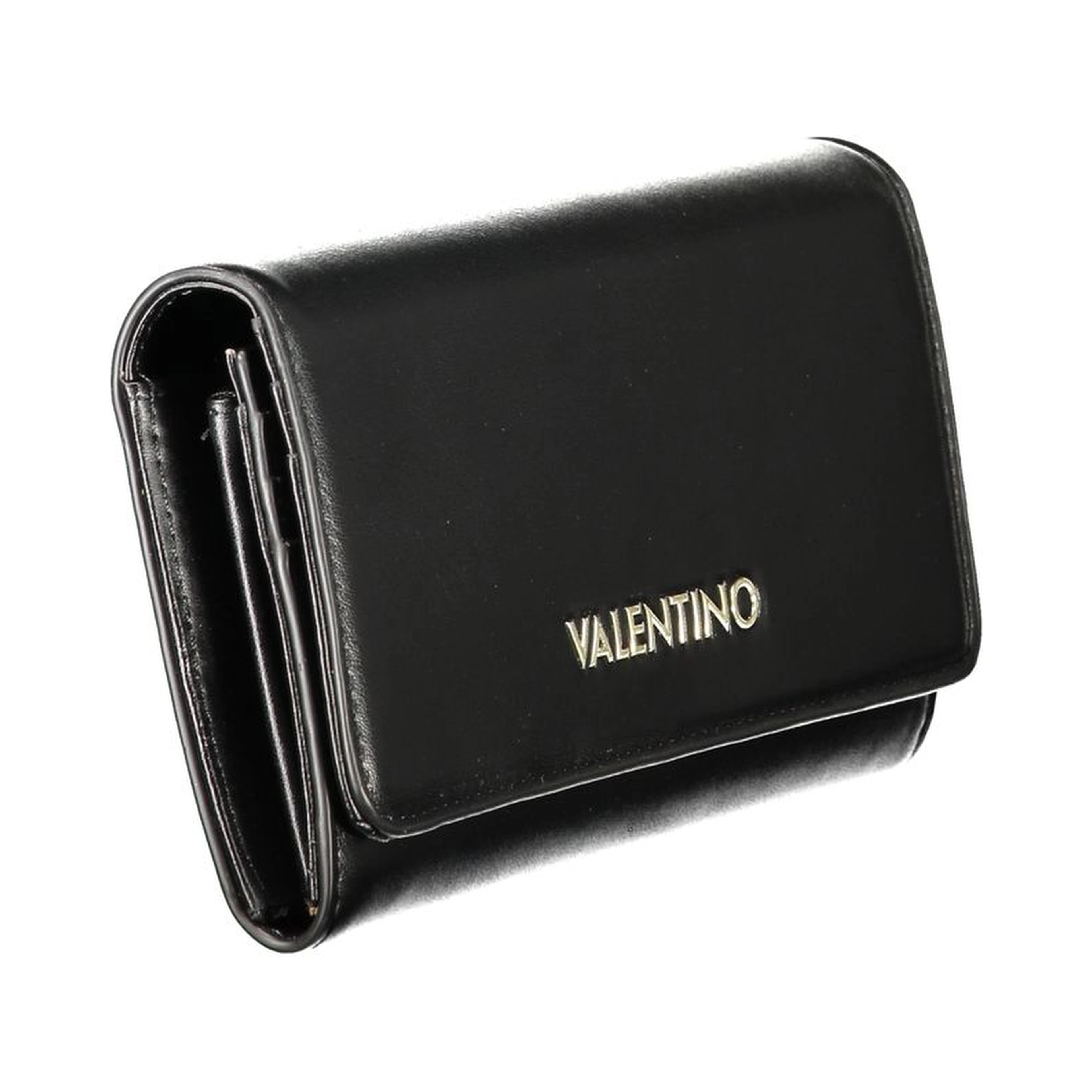 Black Polyurethane Women's Wallet