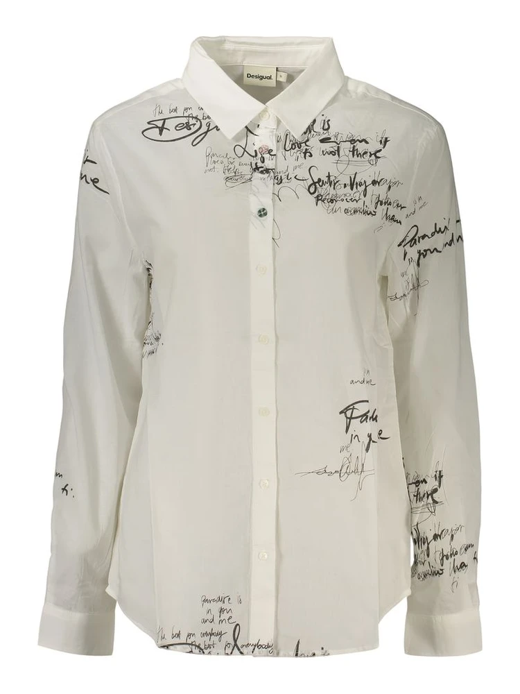 White Cotton Women's Shirt
