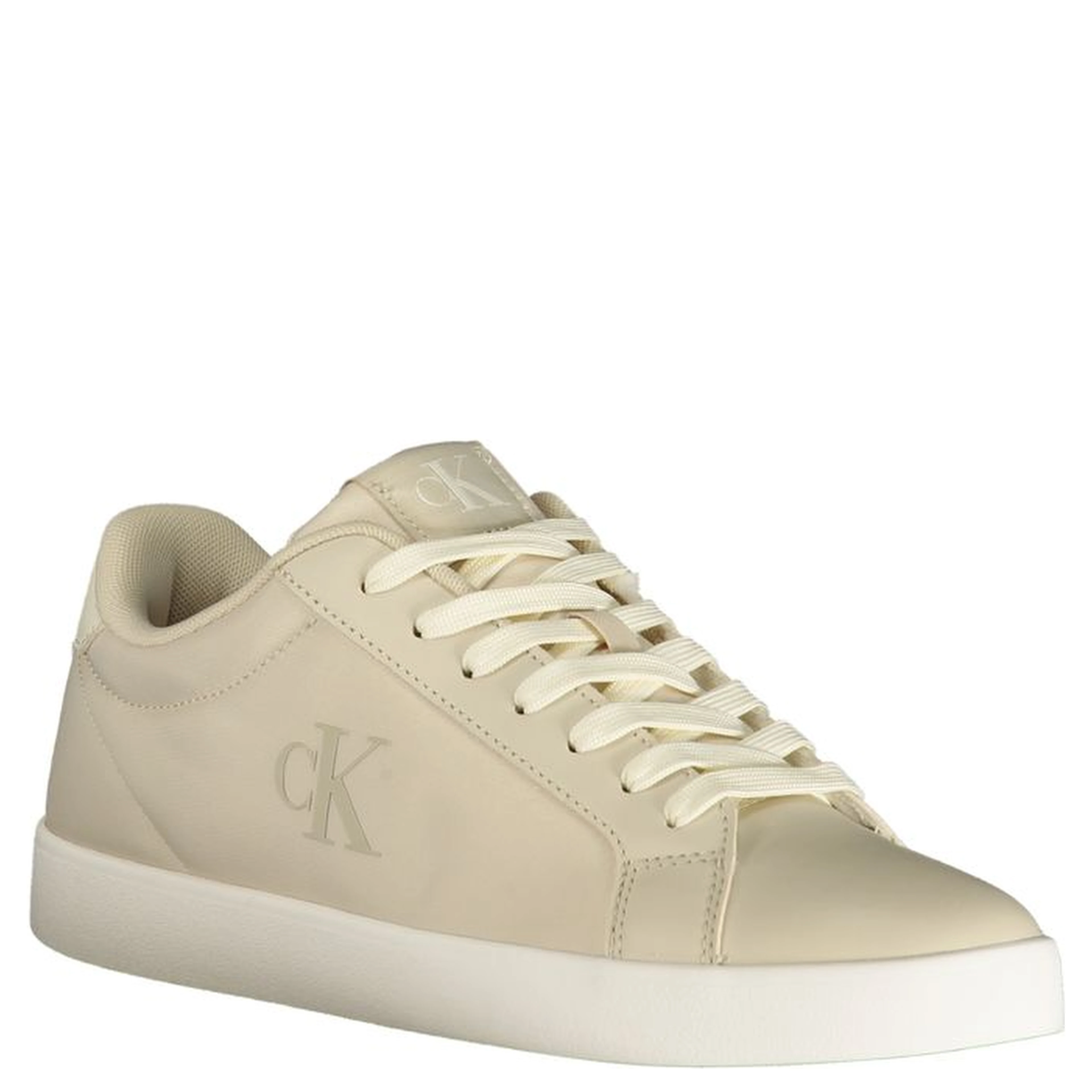 Beige Polyurethane Womens Sneaker