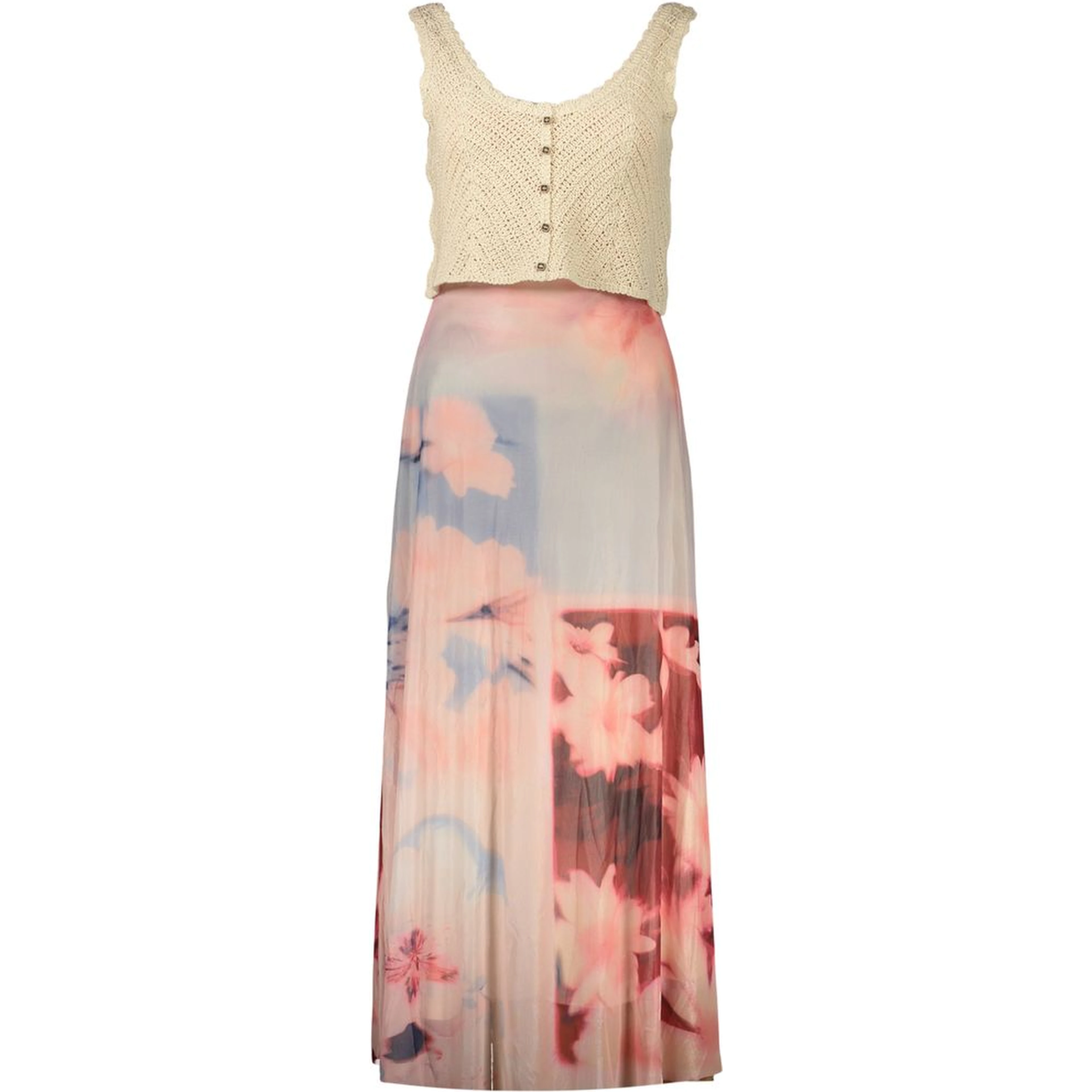 Pink Viscose Women's Dress