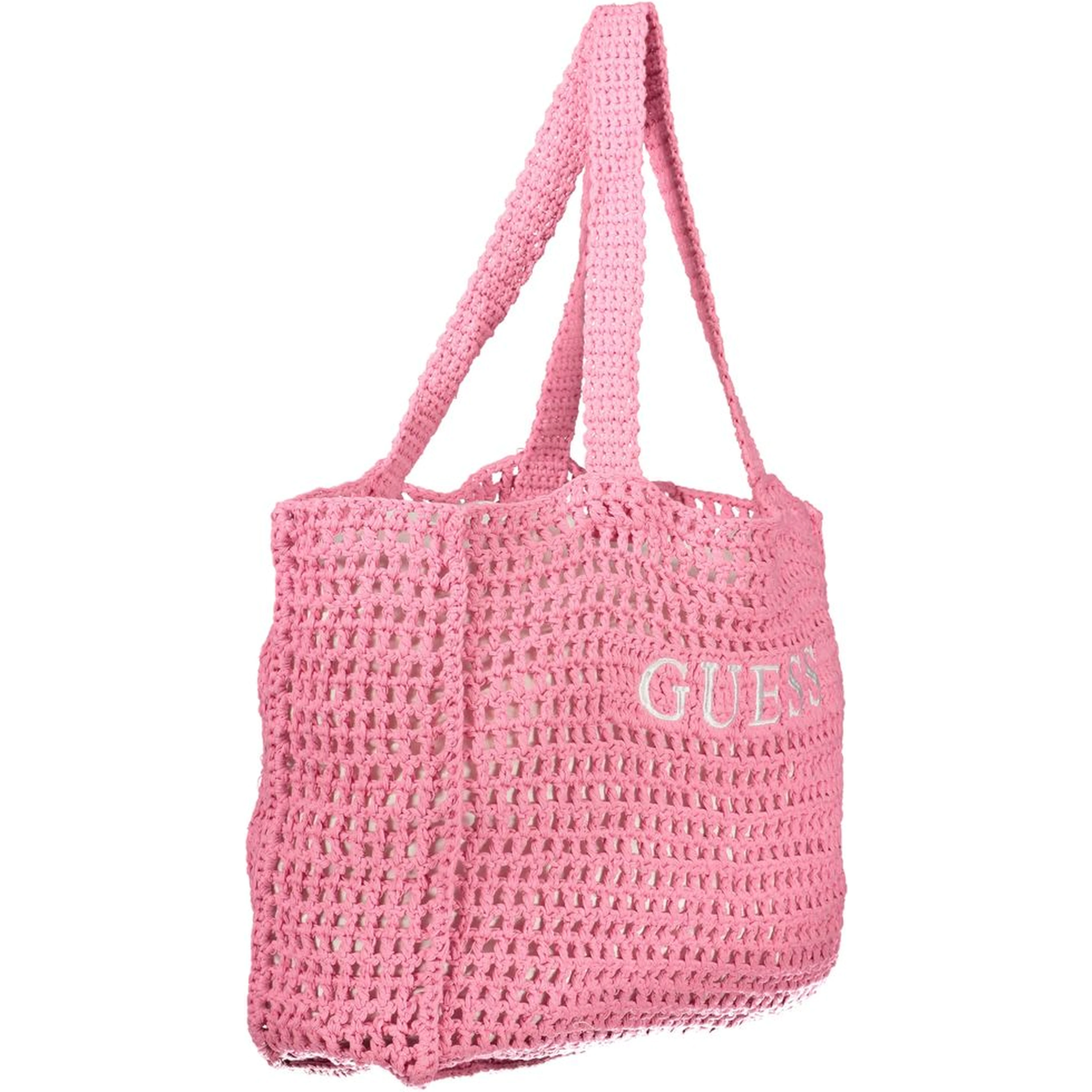 Pink Cotton Women's Shoulder Bag