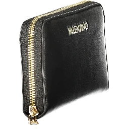 Black Polyurethane Women's Wallet