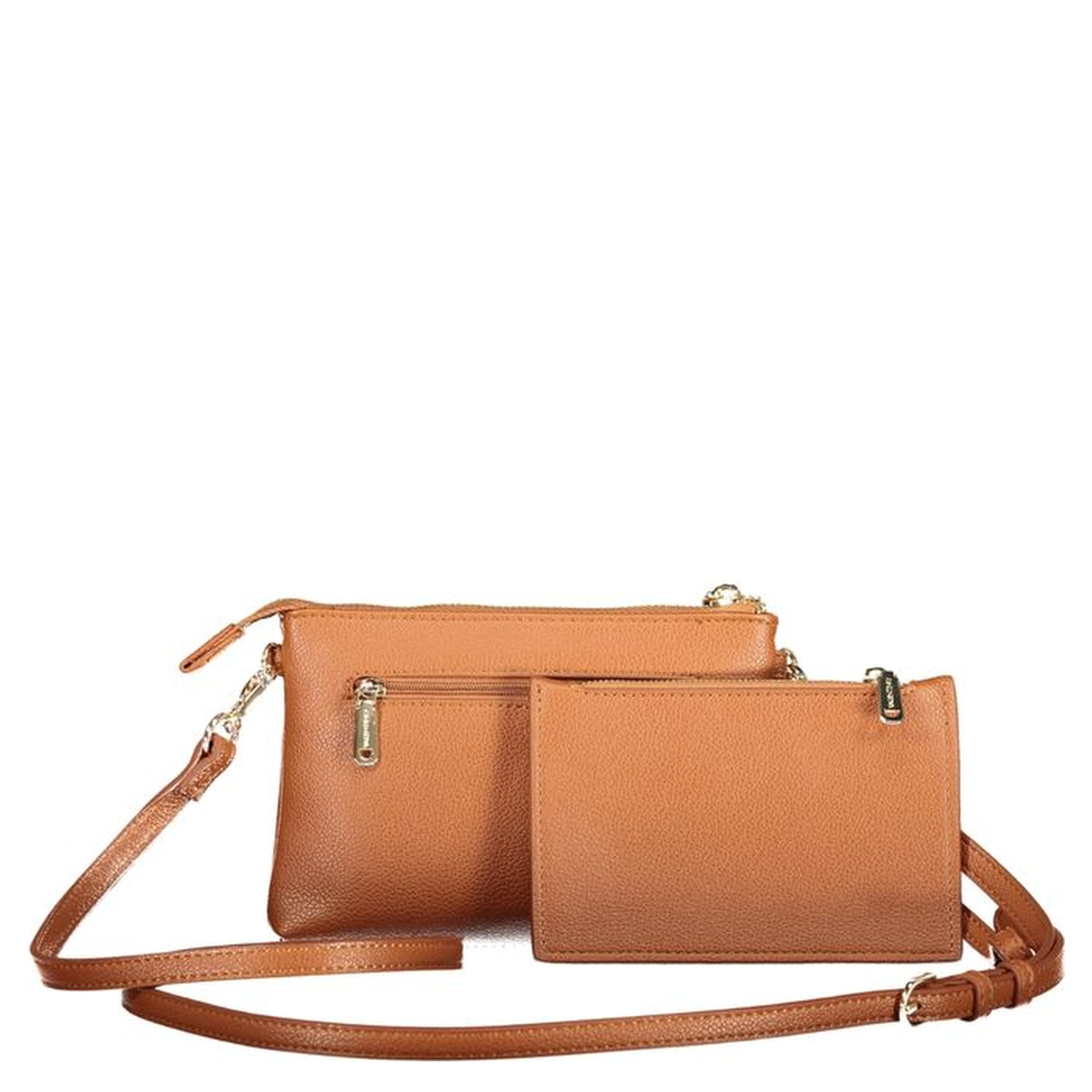 Brown Polyurethane Women's Wallet