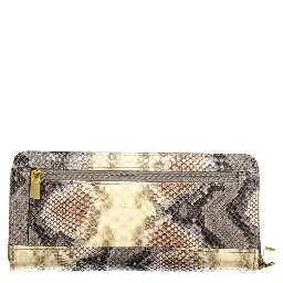 Beige Polyurethane Women's Wallet