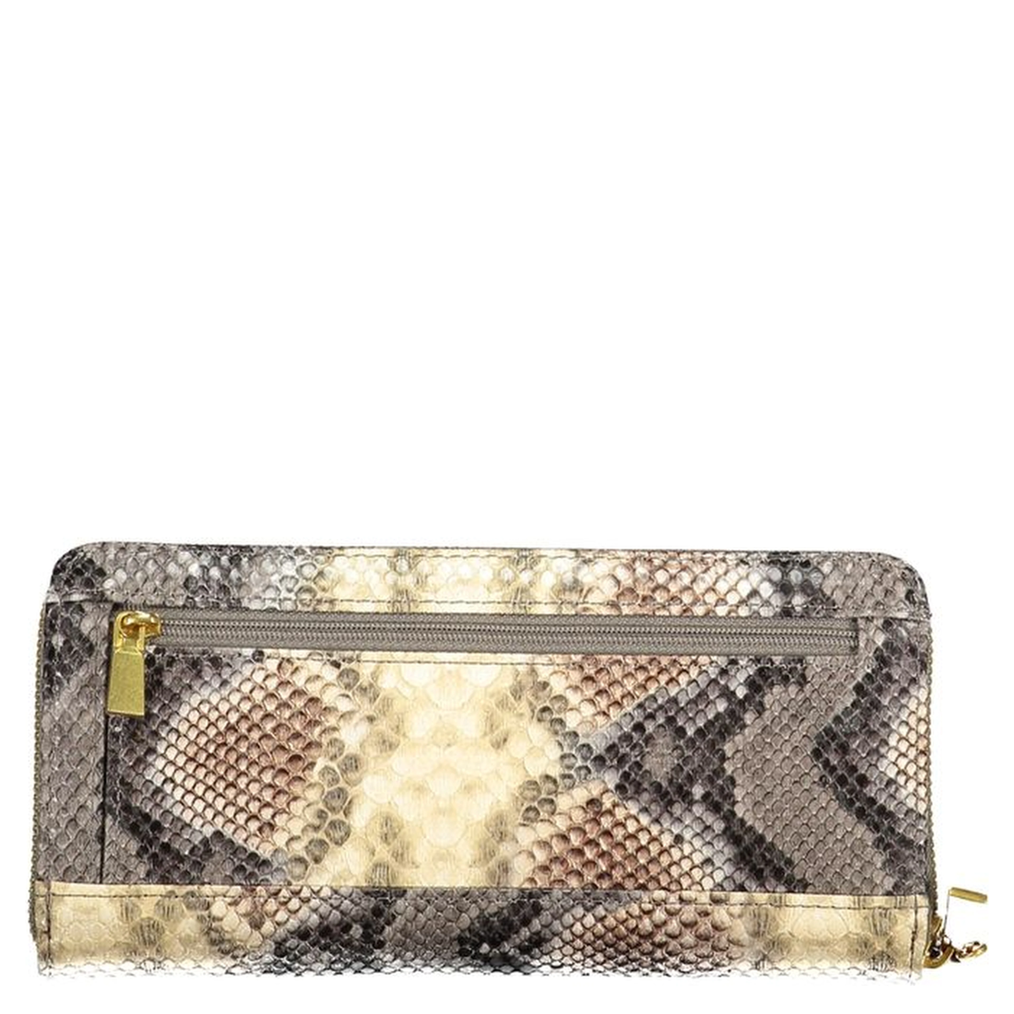 Beige Polyurethane Women's Wallet