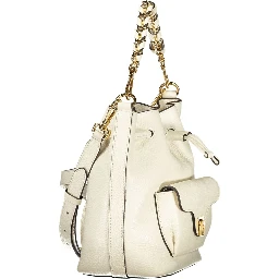 White Leather Handbag