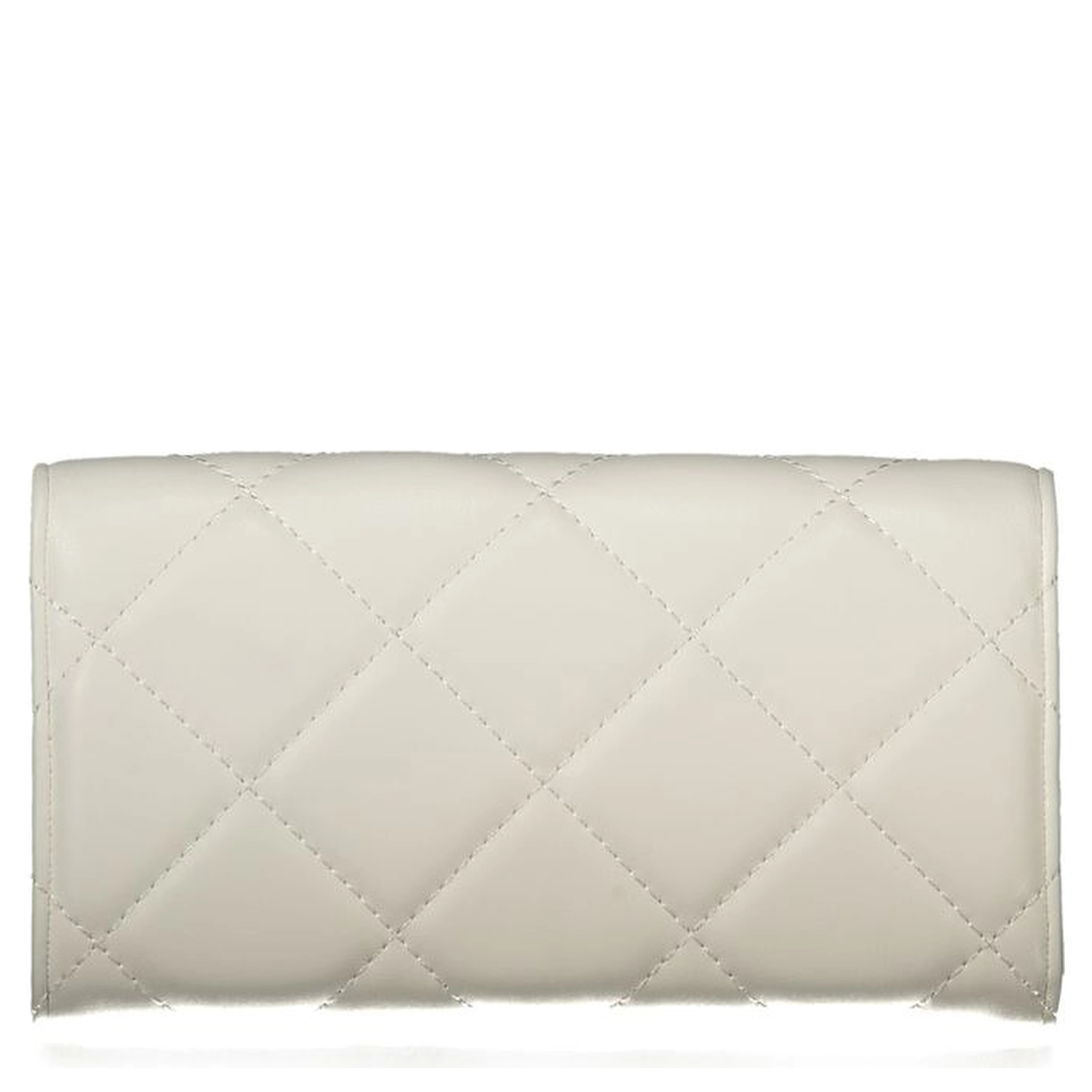 White Polyurethane Women's Wallet