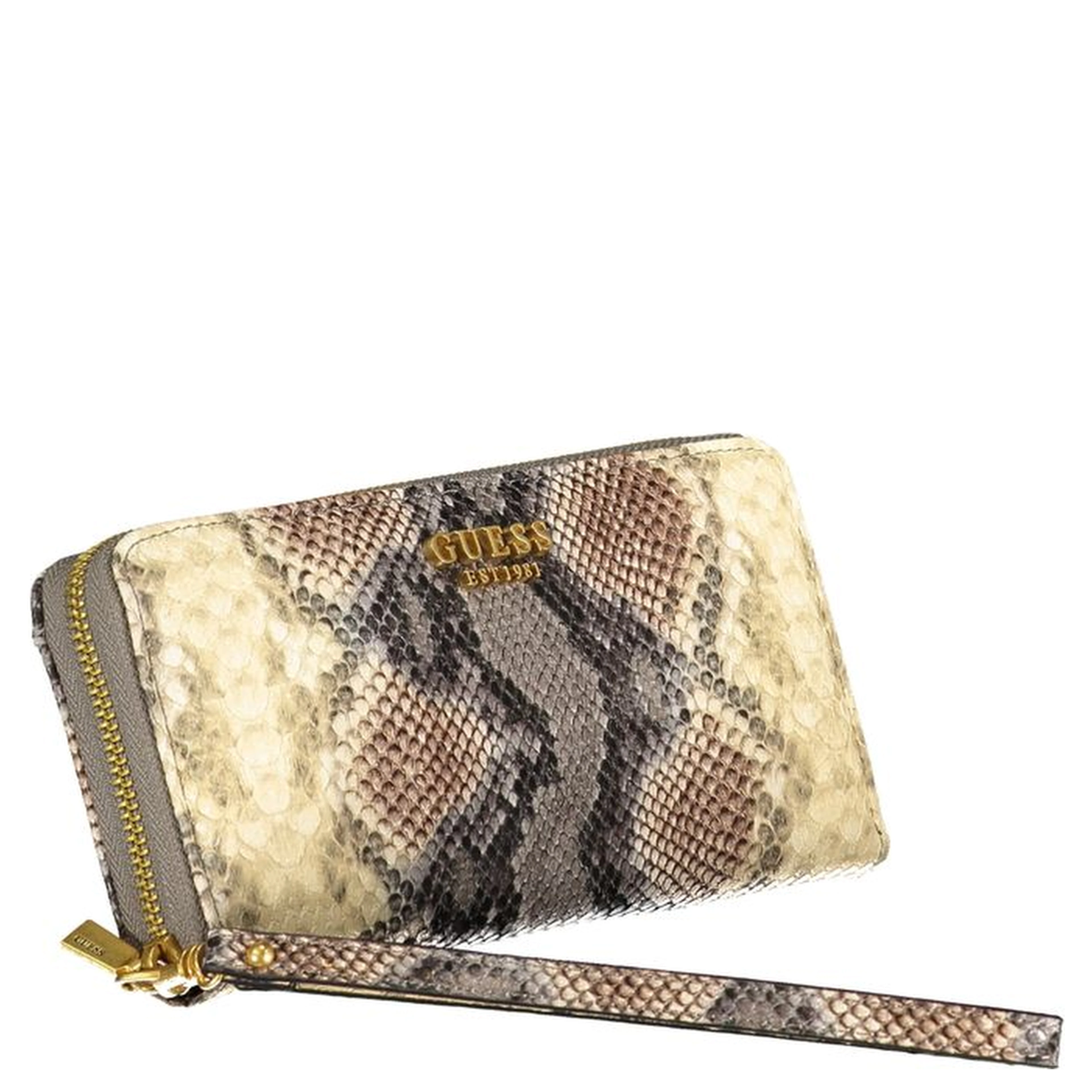 Beige Polyurethane Women's Wallet