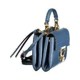 Blue Leather Women's Bag