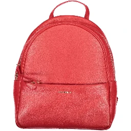 Red Leather Women's Backpack