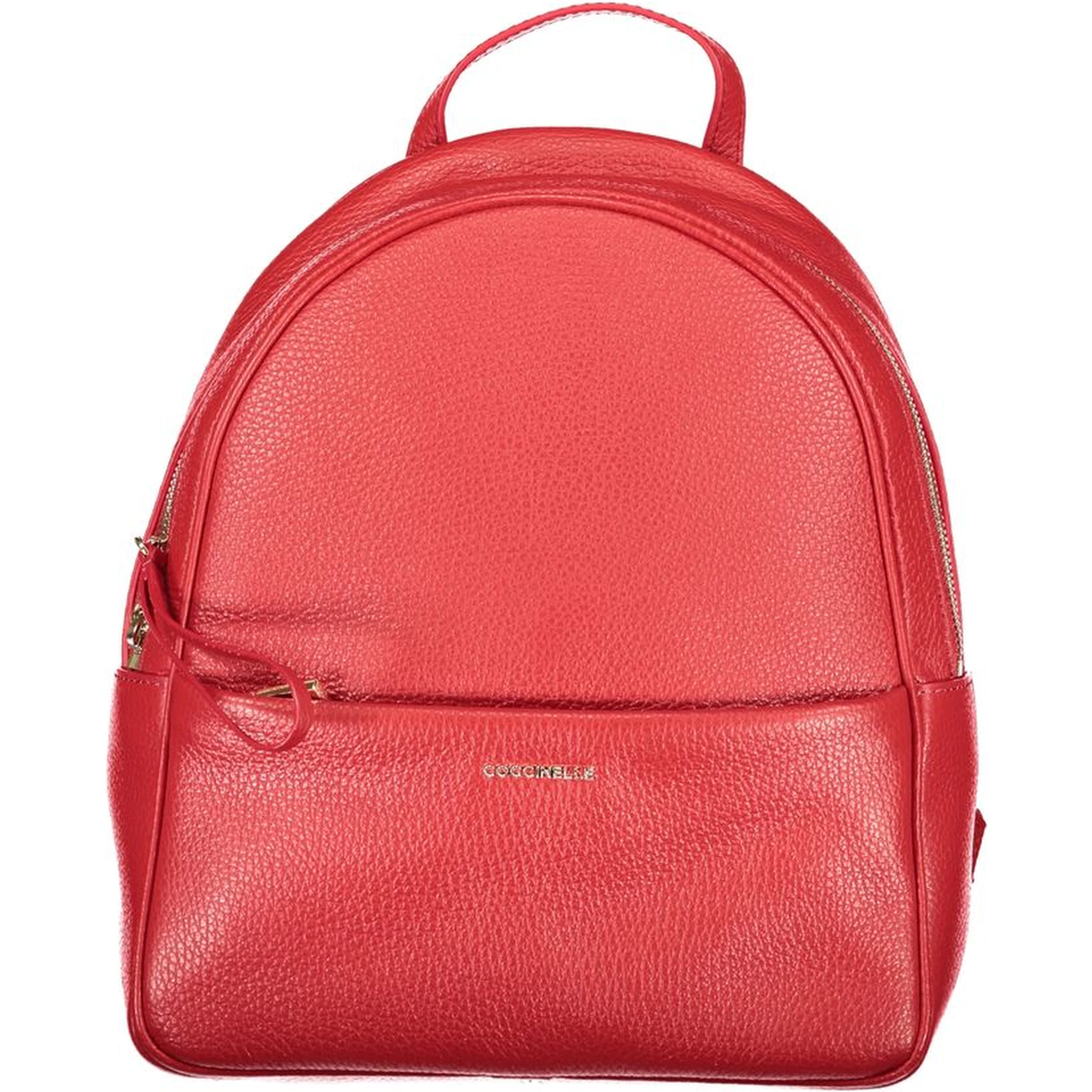 Red Leather Women's Backpack