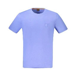Blue Cotton Men's T-Shirt