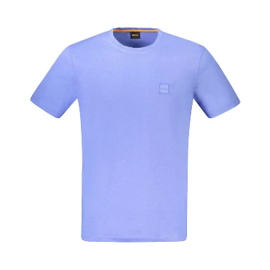 Blue Cotton Men's T-Shirt