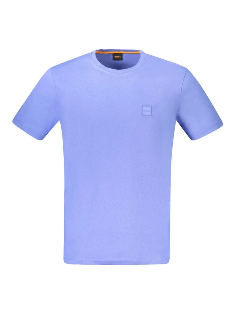 Blue Cotton Men's T-Shirt