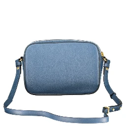 Blue Leather Womens Bag