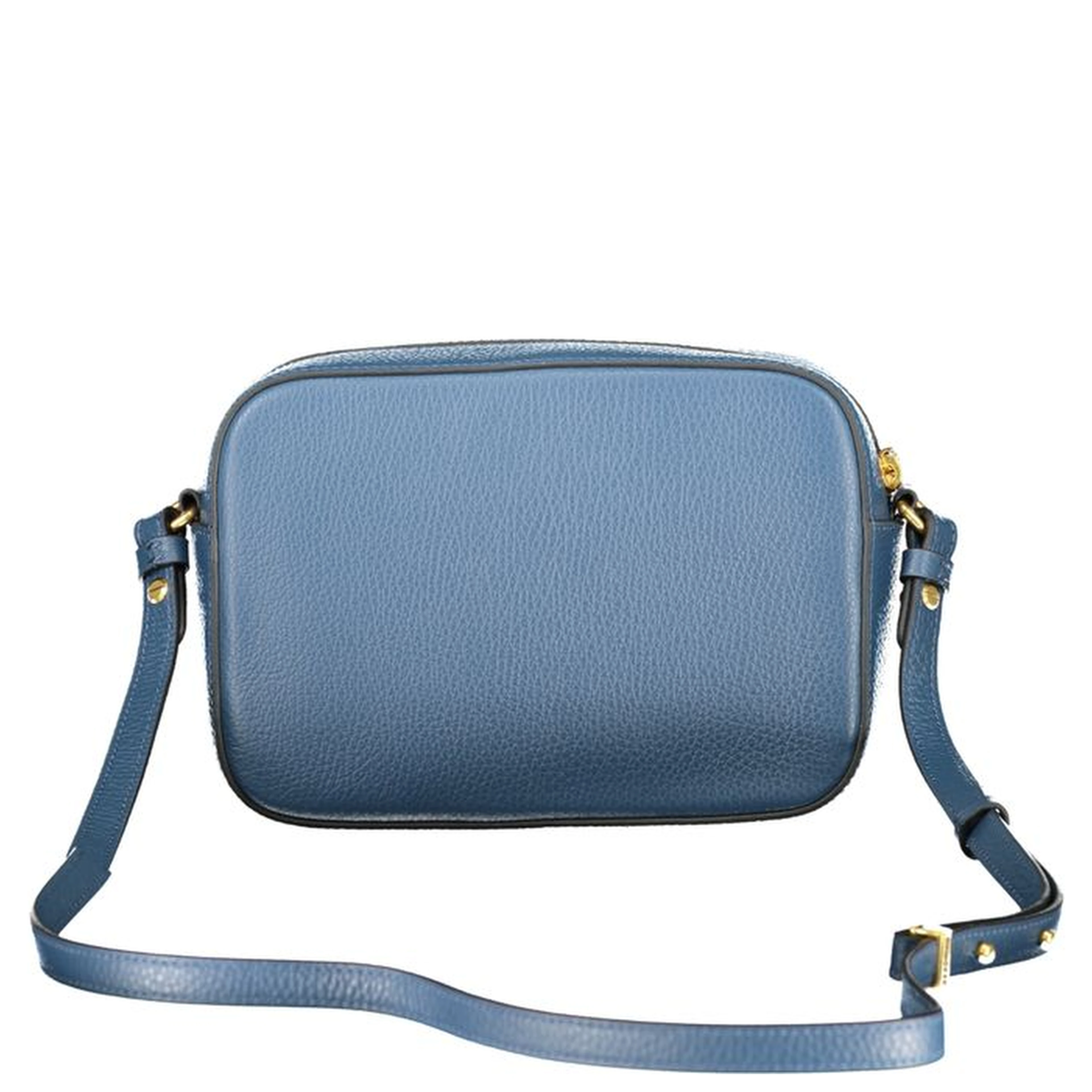 Blue Leather Womens Bag