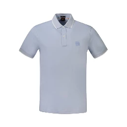 Azure Cotton Men's Polo Shirt