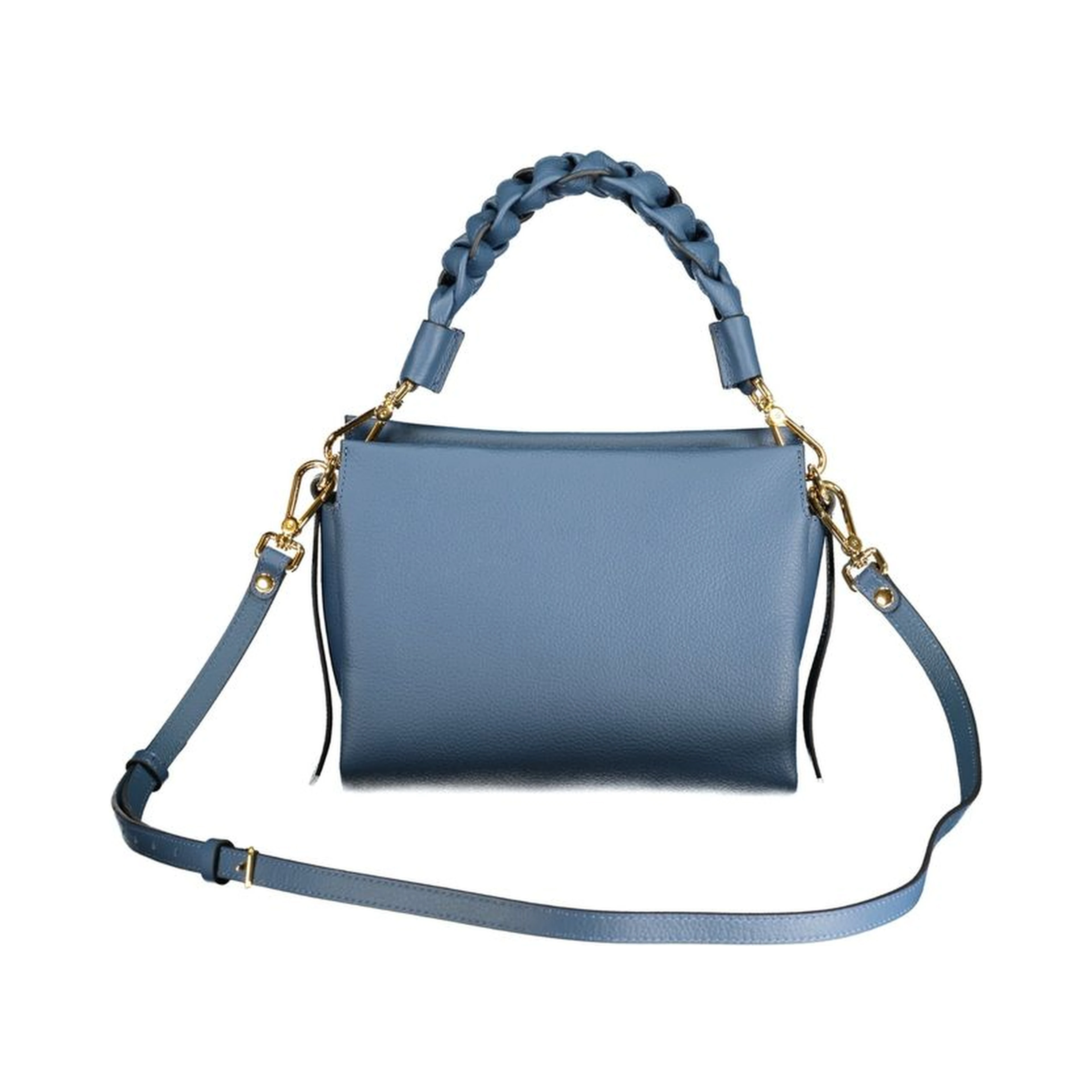 Blue Leather Women Bag