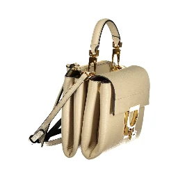Beige Leather Women's Bag
