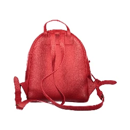 Red Leather Women's Backpack