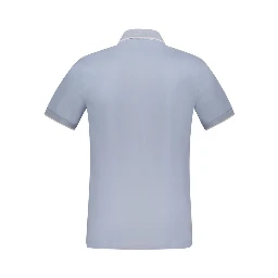 Azure Cotton Men's Polo Shirt