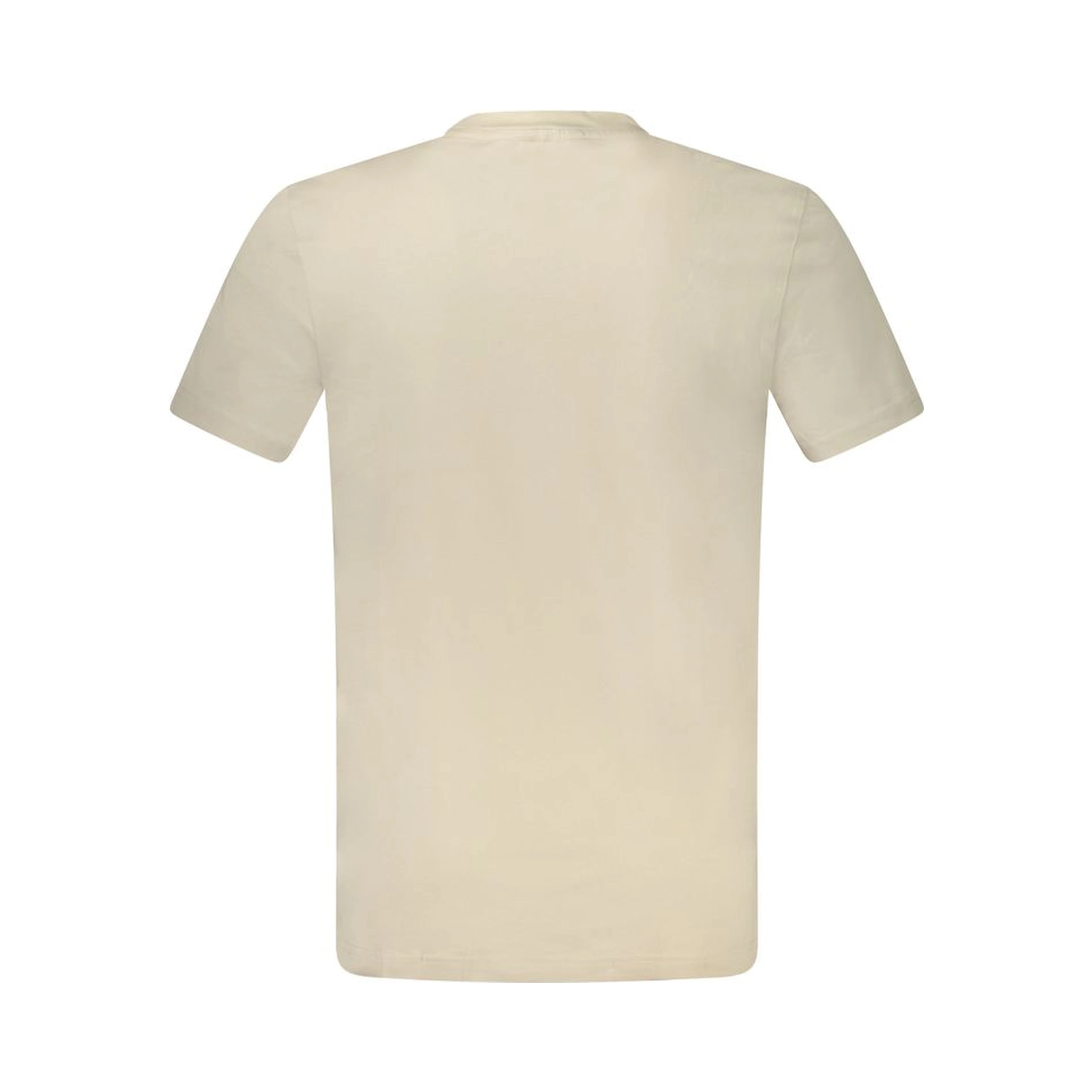 Beige Cotton Men's T-Shirt