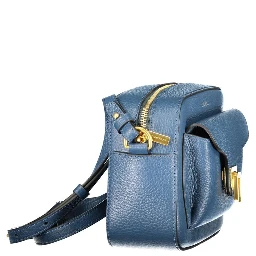 Blue Leather Womens Bag