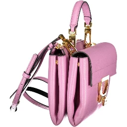 Violet Leather Women's Bag