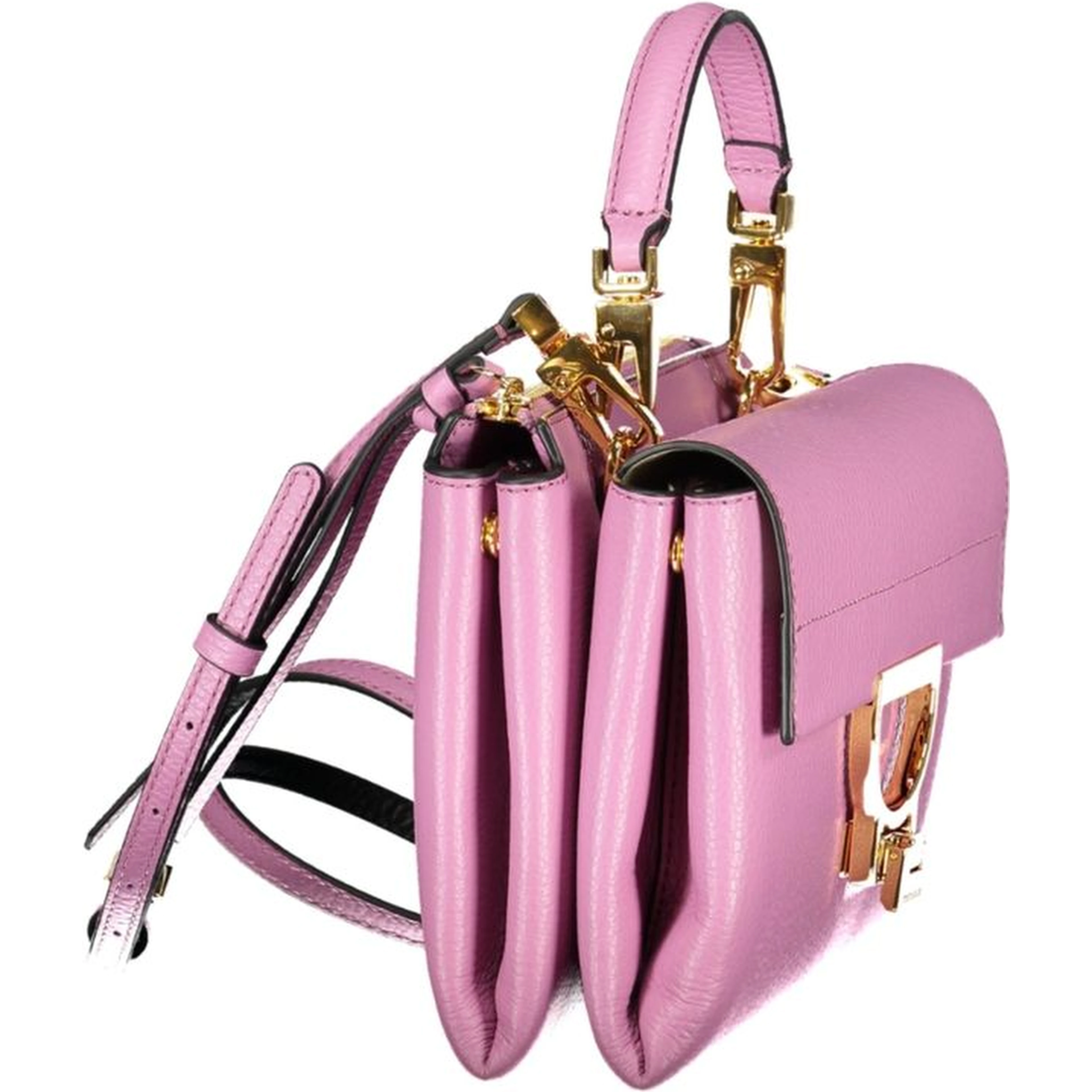 Violet Leather Women's Bag