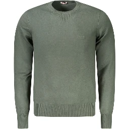 Verde Viscosa Uomo Maglia