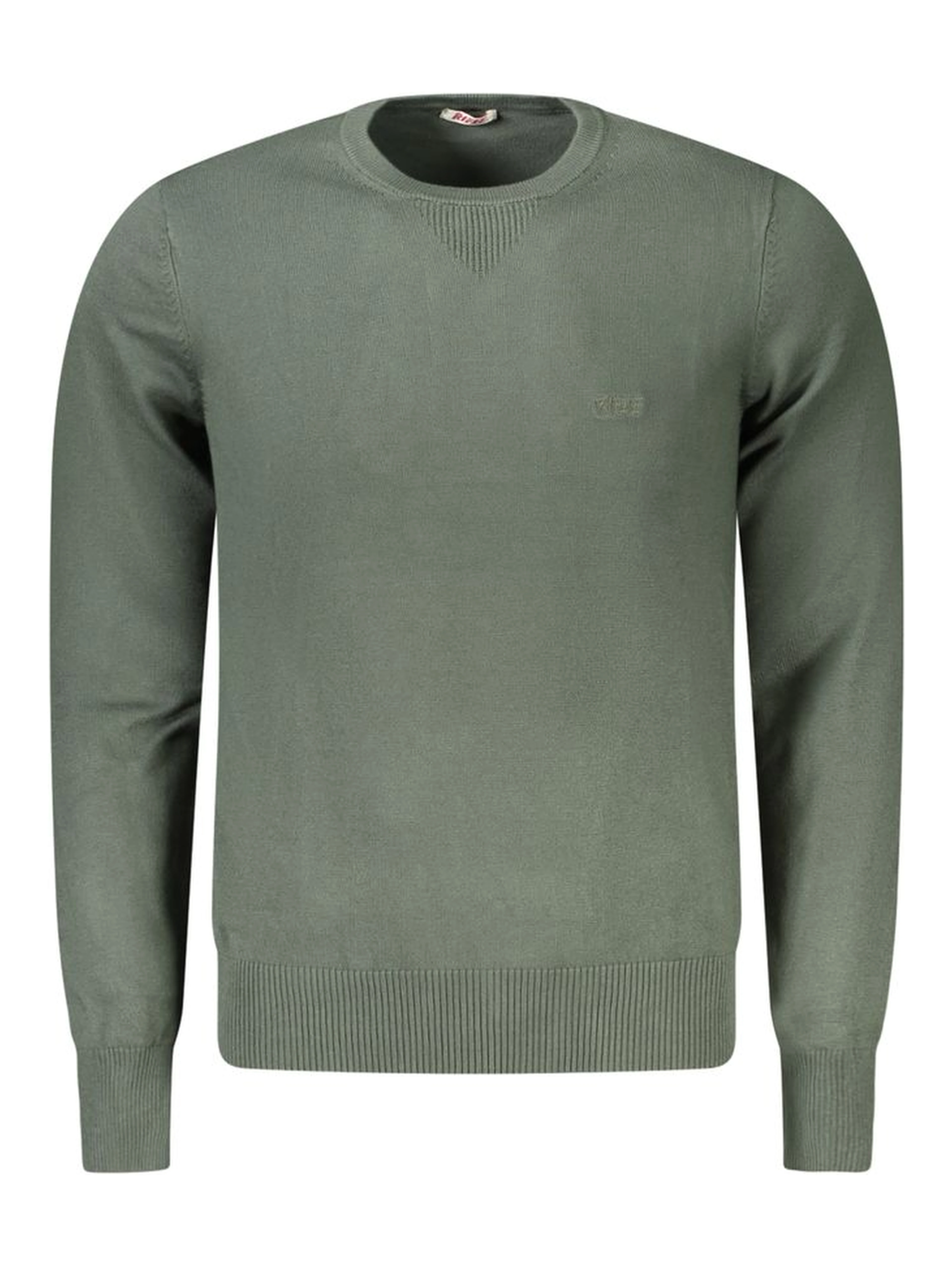 Verde Viscosa Uomo Maglia